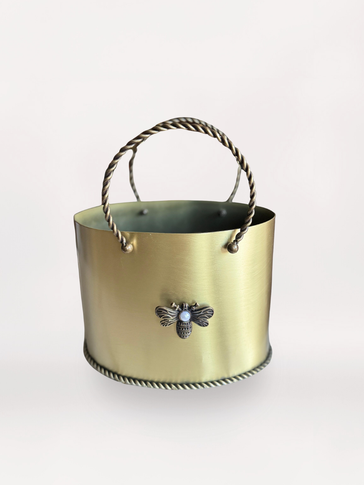 139 Bakır Çanta Vazo - Görsel 1